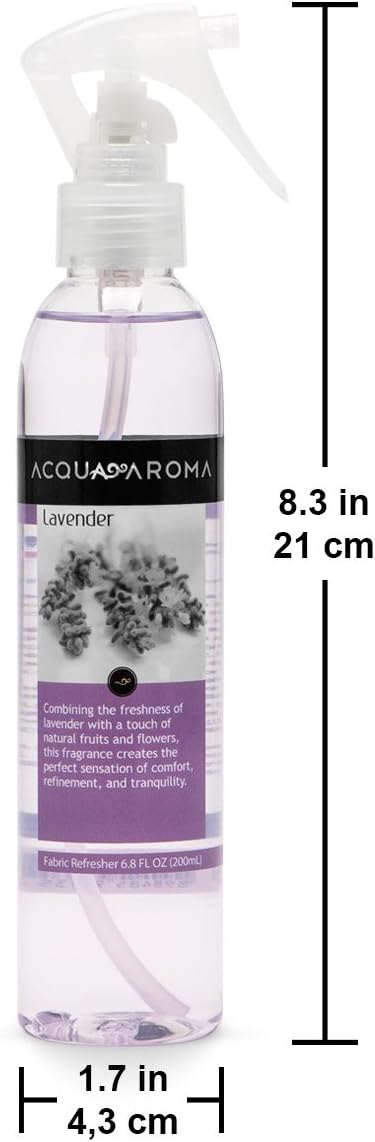 Acqua Aroma Lavender Fabric Refresher 6.8 FL OZ (200ml) Fresh Linen Spray