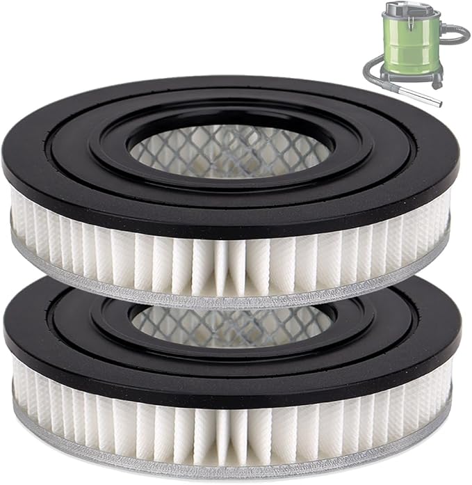 Vacuum Motor Filters Compatible with PowerSmith PAVC101(10 Amp Ash Vacuum) - HEPA Filter Replacement - 2 Pack