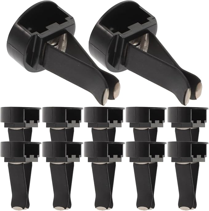 100pcs Square Head Car Vent Clips, Air Freshener Car Outlet Perfume Conditioner Clips with Plastic Slot Head for Office Home