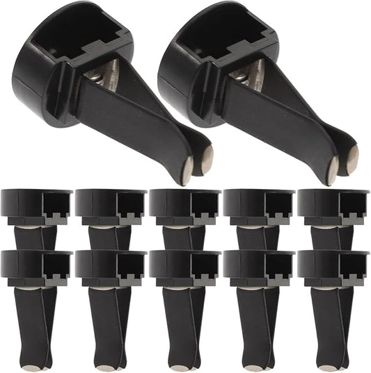 100pcs Square Head Car Vent Clips, Air Freshener Car Outlet Perfume Conditioner Clips with Plastic Slot Head for Office Home