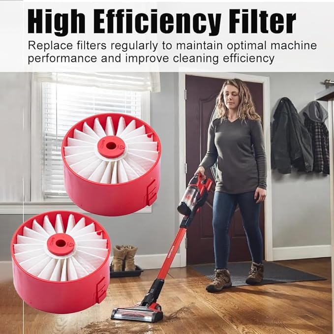 2 Pack N858184 HEPA Filters Replacement for Craftsman V20 Cordless Stick Vacuum CMCVS001D1, for Black Decker BSVF1 BSV2020 BSV2020G BSV2020P Vacuum Cleaner