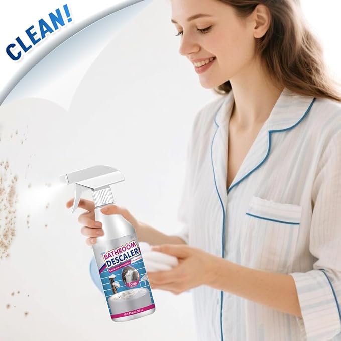 Bathroom Descaler Foam Cleaner, 2025 Upgrade Multipurpose Stubborn Stains Cleaner for Shower Room Glass Sink Toilet 100ml (2)