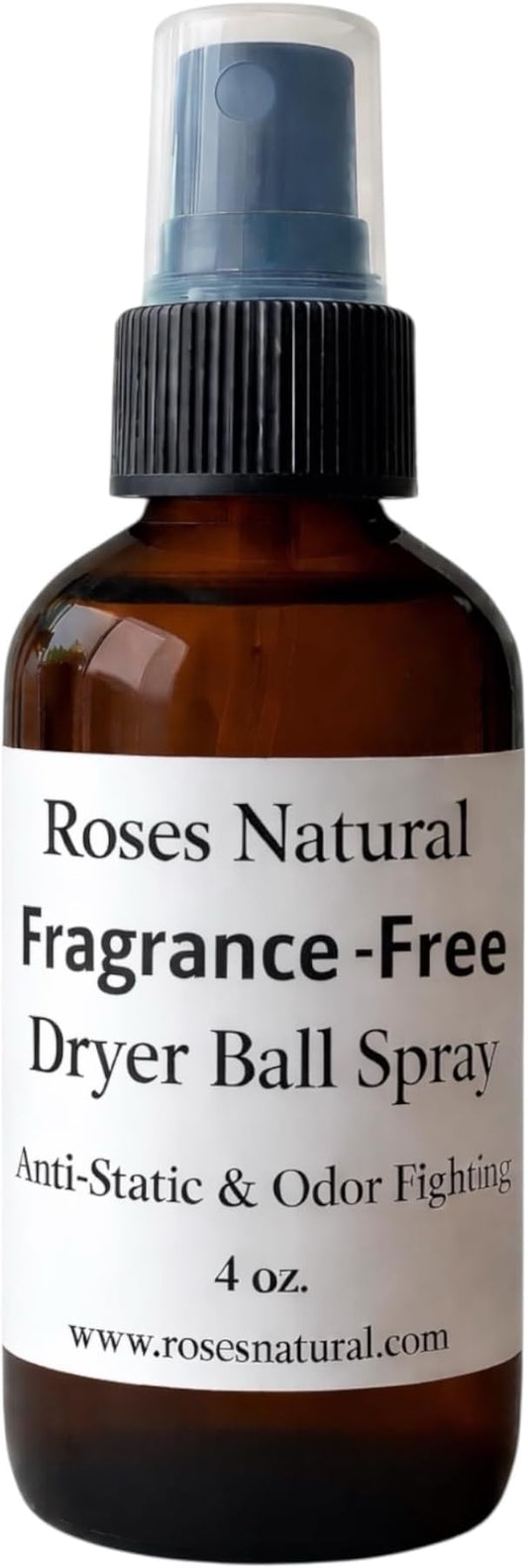 Natural Dryer Ball Spray, 4 oz, Patchouli, Lavender,Essential Oil Laundry Refresher, Fabric Freshener for Clothes, Linens & Wool, Anti-Static & Odor Neutralizer, Made in the USA (Fragrance-Free)