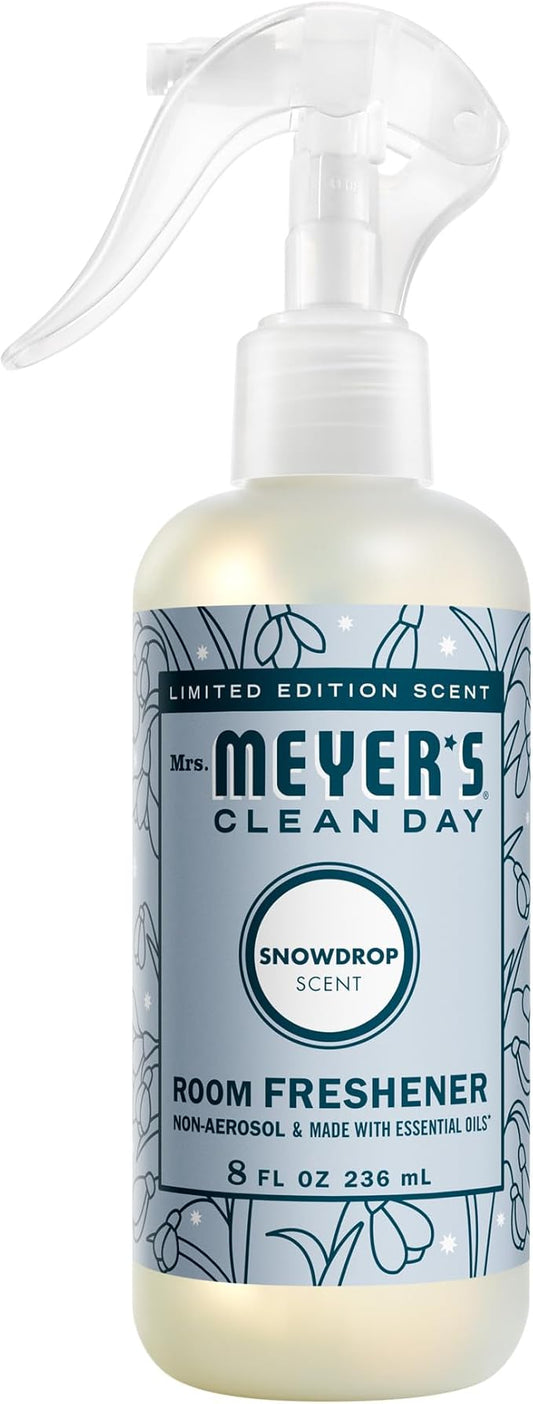 MRS. MEYER'S CLEAN DAY Room Spray, Snowdrop Scent, 8 Fl Oz Bottle