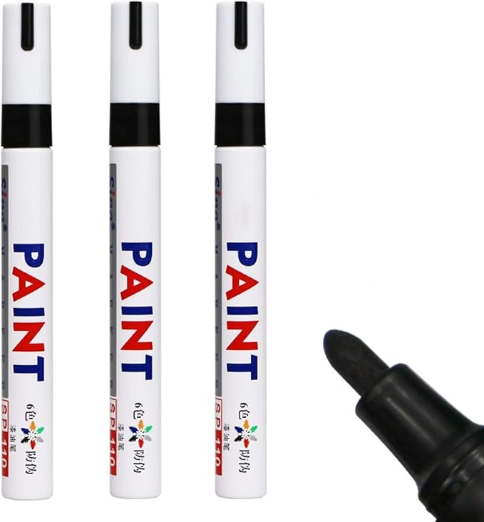 3Pcs Tile Marker Repair Wall Pen White Grout Marker Odorless Non Toxic for Tiles Floor and Tyre Suitable Car Painting Mark Pen