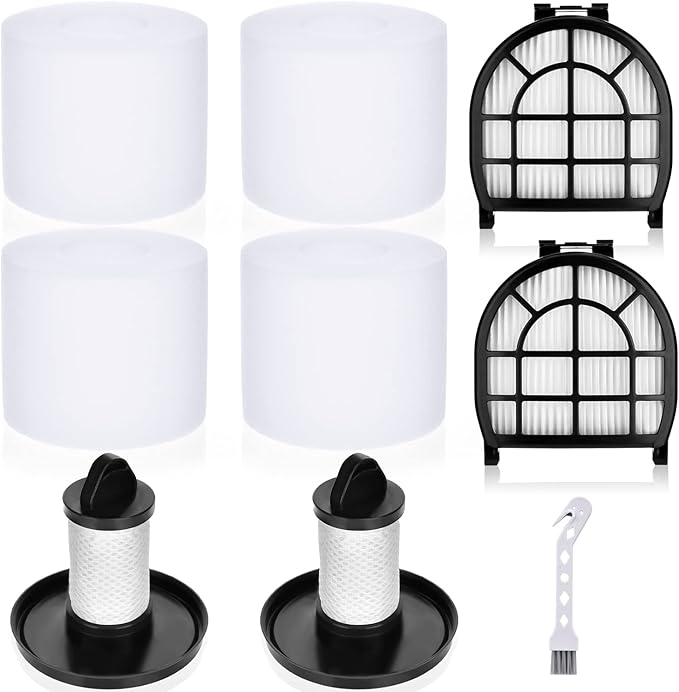 Leadaybetter Filter Replacement for Shark LZ600 LZ601 LZ602 LZ602C APEX UpLight Lift-Away DuoClean Vacuum Cleaner, 2 Post HEPA & 2 Pre Motor Filters 4 Foam Filters, Part # XHFFC600 & XFFLZ600