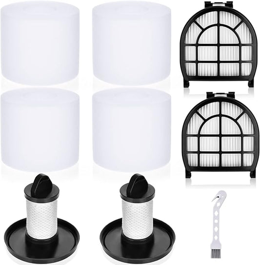 Leadaybetter Filter Replacement for Shark LZ600 LZ601 LZ602 LZ602C APEX UpLight Lift-Away DuoClean Vacuum Cleaner, 2 Post HEPA & 2 Pre Motor Filters 4 Foam Filters, Part # XHFFC600 & XFFLZ600