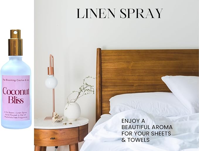 The Blooming Cactus & Co. Home | Linen | Room Spray - Air Freshener - Odor Eliminator - Car Air Freshener - Fabric Refresher - Mist Hand Poured - Made in USA – (Fresh Citrus Splash)