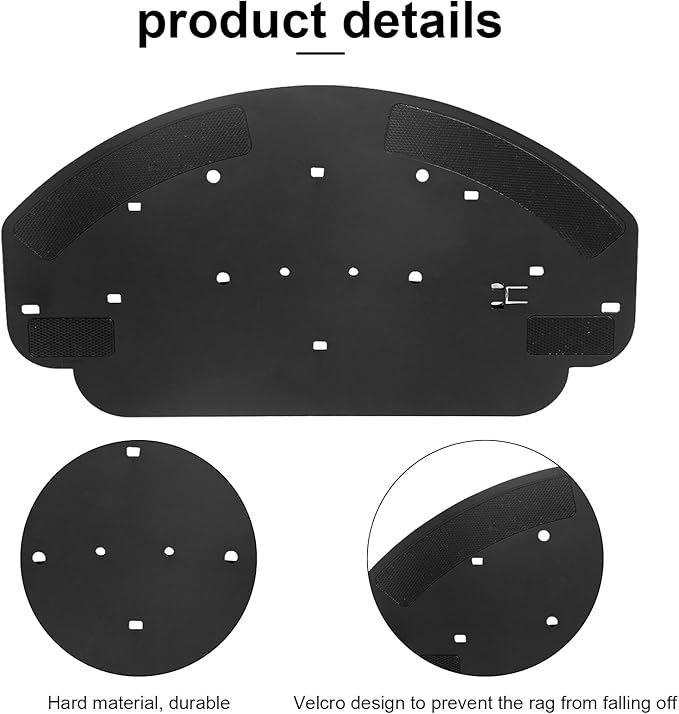 Mop Pads Replacement Holder Set for MAMNV BR150/BR151, for ZCWA BR150/BR151, for ONSON BR150/BR151, for GTTVO BR150/BR151, for MANVINS G20 Robot Vacuum Cleaner