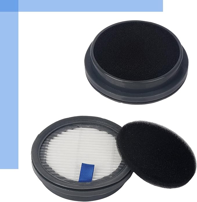 4 Pack HEPA Filters and 4 Pack Sponge Filters Replacement for Afoddon A200Pro/A200, ORFELD B08/C10A/C10G and NEQUARE S12 S25 S26 Series Cordless Vacuum Cleaner, with Foam Pre-filter