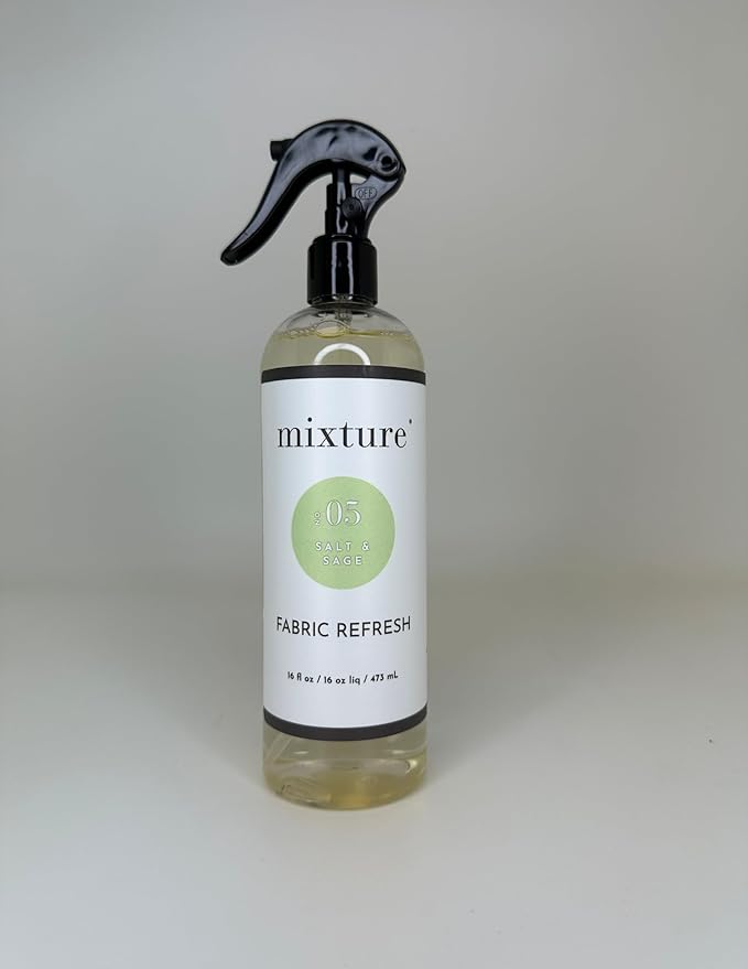 Mixture No. 05 Salt & Sage Fabric Refresh Spray – Clean, Uplifting Linen & Room Freshener, 16 oz