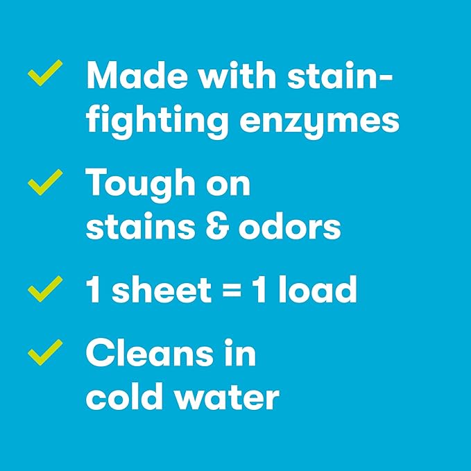 ECOS Laundry Detergent Sheets Vegan, No Plastic Jug, No Mess, Liquid Free - Hypoallergenic, Plant Powered Laundry Detergent Sheet - Magnolia & Lily - 114 Count (Pack of 1)
