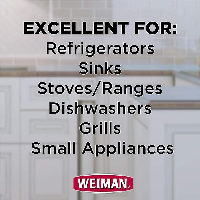 Weiman Microfiber Cloth for Stainless Steel - 6 packs of 1 wipe