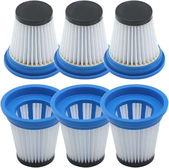 6 Pcs 520280 HEPA Replacement Filter for Kenmore Stratus 24V 2-In-1 Cordless Stick Vac DS1030 and fit for Kenmore 16V Cordless Lightweight Vacuum DS1020, Reusable & Washable Vacuum Filters Replacement