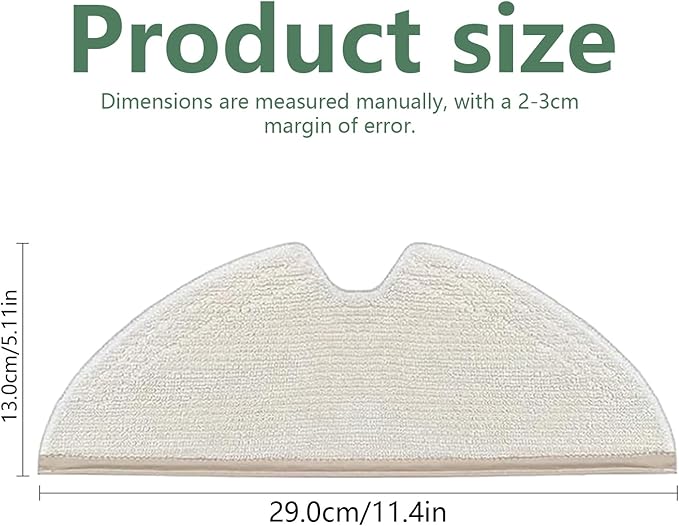Mop Pad for Roborock Q5 Pro, Q7, Q7 Max, S5, S5 MAX, S6, S6 MAXV, S6 Pure, E-Series, Q5, Q8 Max+, Q8 Max Robot Vacuum Cleaner, 8 Pcs Reusable and 2 Pcs Disposable, Q8 Max Mop Pad Replacement