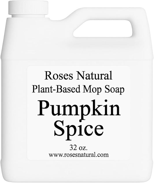 Plant-Based Floor Cleaner Mop Soap – 32 oz | Streak-Free, Highly Scented, Concentrated Mop Solution for Tile, Vinyl, Hardwood & Sealed Floors | Non-Toxic, Eco-Friendly (Pumpkin Spice)