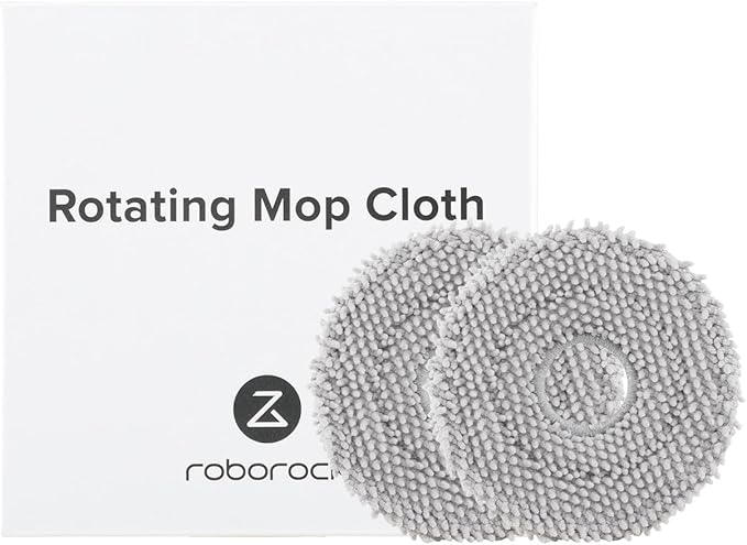 roborock 4 Pack Microfiber Mop Cloths for Q Revo, Qrevo MaxV, Qrevo S, Qrevo Pro, Qrevo Slim Qrevo S5V Robot Vacuum Cleaner, Mop Pad Replacement Accessories