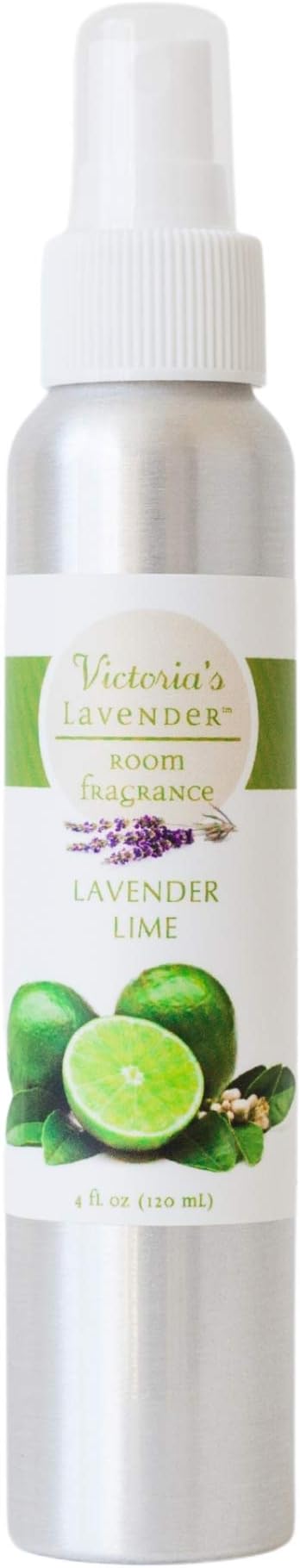 Victoria's Lavender Room Fragrance Spray - Air Freshener & Odor Eliminator - Lavender Lime Spray - Luxury Essential Oils Scent for Home & Bathroom - Aromatherapy Relaxation - 1 Pack, 4 fl oz