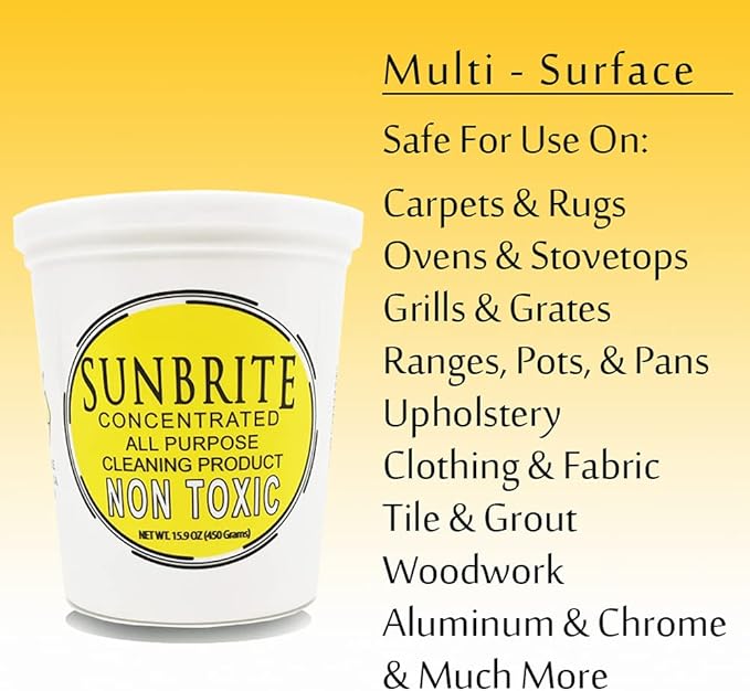 SunBrite Professional Strength Cleaner | NonToxic | Concentrated | All Purpose | Pint Unit | Green Product Safe For What You Clean