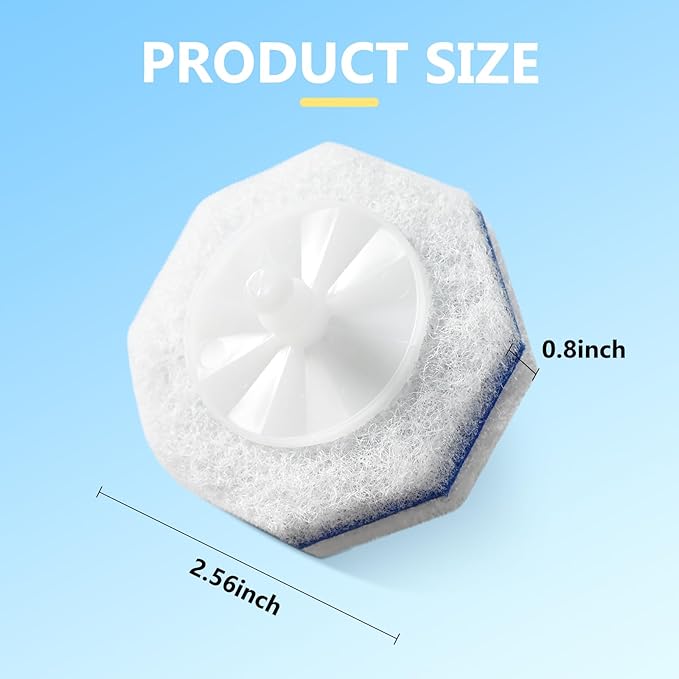 50 Count Disposable Toilet Brush,Toilet Cleaner Refills,Replacement Heads for Toilet Cleaning System,Compatible with Most Toilet Brushes（not Included Brush Rod）