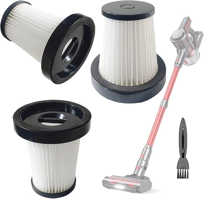 3 Pack Hepa Filters Compatible with CHEBIO A16 Cordless Vacuum, Spare Filter Parts or Accessories for CHEBIO Wireless Vacuum.
