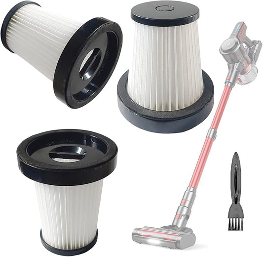3 Pack Hepa Filters Compatible with CHEBIO A16 Cordless Vacuum, Spare Filter Parts or Accessories for CHEBIO Wireless Vacuum.