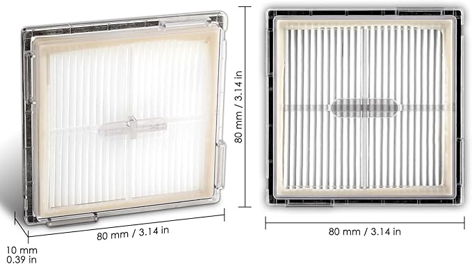 (3 Pack) Replacement HEPA Filters for Roborock Q10 S5+ Q10 S5/ X5/ X5+ Robot Vacuum, Filters Accessories Kit, Upright Filter, Canister Filter