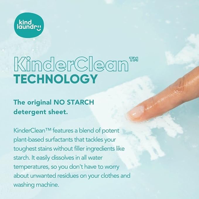 KIND LAUNDRY Detergent Sheets (Unscented) and Vegan Stain Remover Bar & Pre-Treater