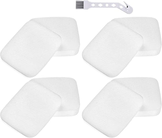 4 Pack UV850 UV900 Filter Replacement for Shark Performance Lift-Away UV900 UV850 UV950 DuoClean PowerFins Detect LA490 LA491 LA492 Upright Vacuum, Part XFFK602UKT Foam & Felt filters