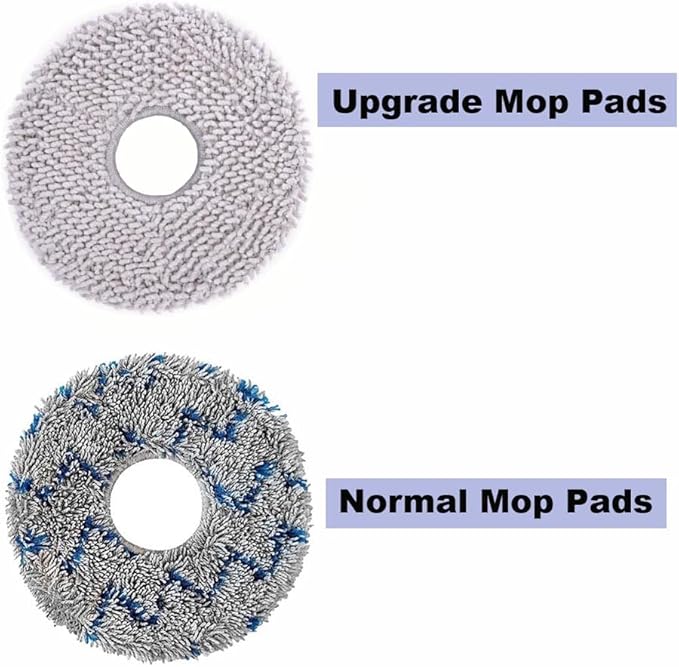 10pcs Mop Pads for ECOVACS DEEBOT X1 Omni/X1 Turbo/T20 Omni/T10 Omni/X2 Omni/T30S/N30 Pro Omni/N30 Omni/T30S AI/T30S Pro/T30S CARE/T50 OMNI/T50 PRO OMNI/T50 MAX PRO OMNI/Yeedi m12 pro+ Deebot Mop Pads