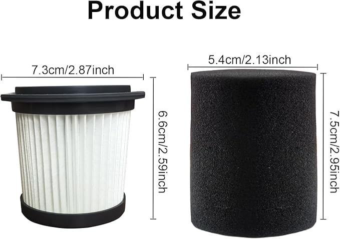 Filter Replacement for AIRDIYA P1 VG3,MHRMHR KP110Bieiao Cordless Vacuum Cleaner (AMBK-2+2)