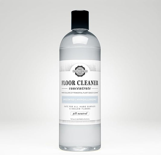 Rustic Strength Floor Cleaner Concentrate, pH Neutral, Unscented, Liquid, 16 fl oz