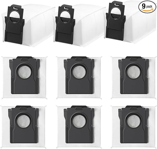 Replacement Dust Bags Compatible With Mova P50 pro Ultra / P10 Pro Ultra / P10 Ultra / S20 Ultra Self-Empty Station Vacuum Cleaner, Spare Parts Accessories