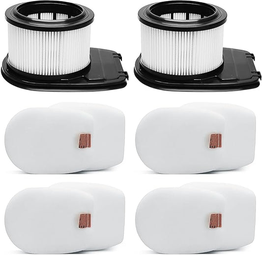 IZ662H Filter for Shark IZ662H IZ631H WZ531H IZ682H Vertex Pro Lightweight Cordless Stick Vacuum, Part XHFIZ500 & XFFKIZ600, 2 Pack HEPA Filter 4 Pack Foam & Felt Filter Kit
