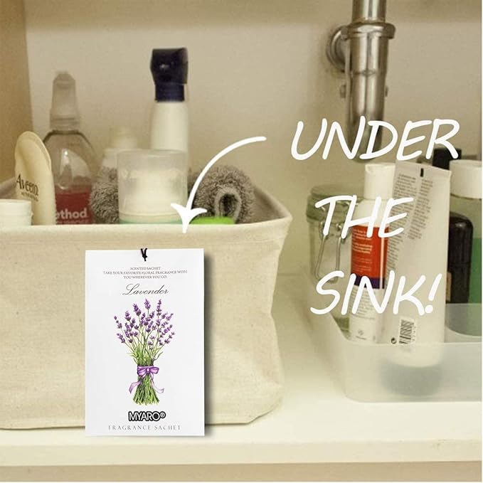 MYARO 12 Packs Scented Sachets for Drawer and Closet, Long-Lasting Potpourri Bags Closet Air Freshener Home Fragrance Sachet 3 Scents Options- Lavender, Bloomy Flower, Gardenia