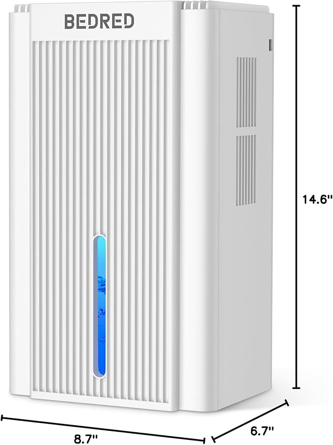 Dehumidifier, 95OZ Dehumidifier for Home 1000 Sq.Ft - Quiet with Auto Shut Off & Relaxing 7 Color Ambient Light,Ideal for Livingroom, Bedroom, Basement(White)