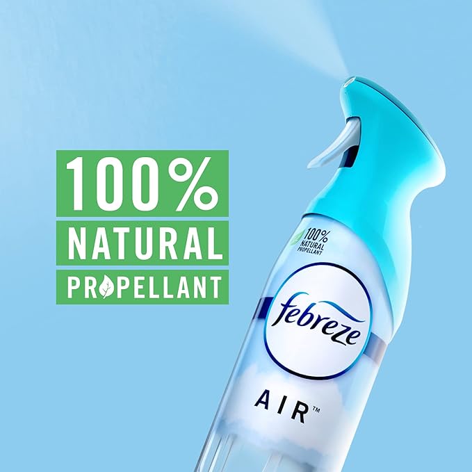 Febreze Air Mist Air Freshener Spray, Odor-Fighting Room Spray, Air Fresheners for Home and Bathroom and Kitchen, Aerosol Can, Linen & Sky Scent, 8.8oz (Pack of 2)