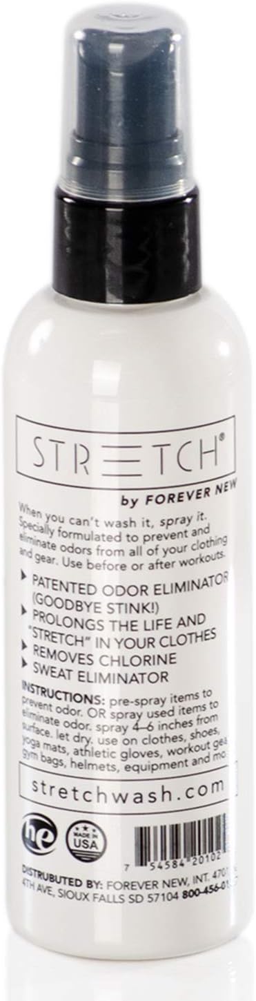 FOREVER NEW Stretch Athleisure Pre-Treatment Odor Removal Spray - Fabric Refresher, 3.38 Fl Oz