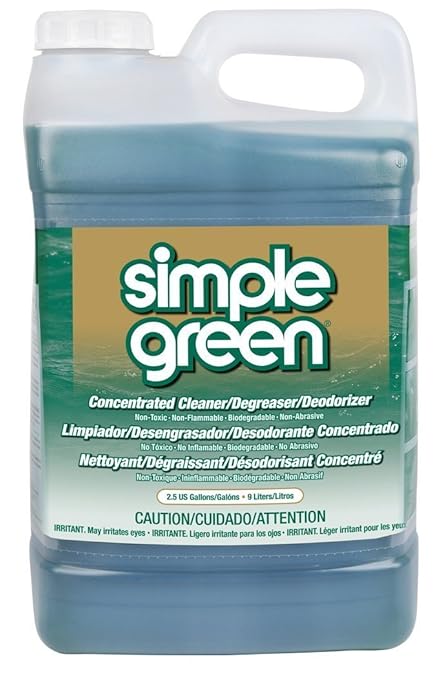 Simple Green 2710000213225 Concentrate Non-Toxic Degreaser and Cleaner Formula, 2.5 gal Bottles (Pack of 2)
