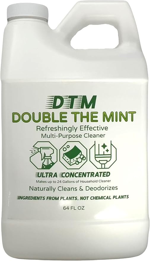 Naeterra Double the Mint Ultra Concentrated Multi-Purpose Cleaner – 64oz All-Natural, Powerful & Refreshing Household Cleaning Solution Renders up to 24 Gallons of multi purpose cleaner