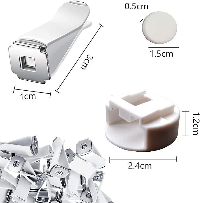 Car Air Vent Clips with Slot Head，Air Freshener Clip Auto Fragrance Pads replacement clips DIY Decorations for Office Home Automotive（10Pcs,White)）