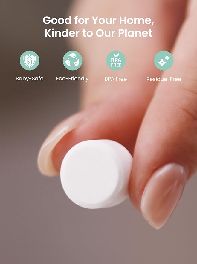 GROWNSY Descaling Tablets for Bottle Washers, 12 Count Descaler Tablets to Remove Limescale & Mineral Buildup, Compatible with Momcozy and Baby Brezza Baby Bottle Washer
