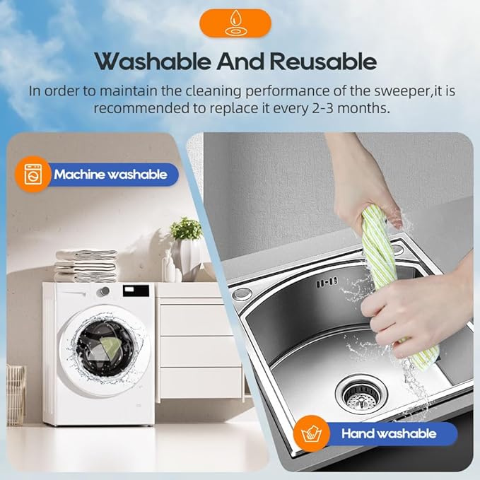 6-Pack Mop Pads Compatible for Shark Matrix Plus AI Ultra 2-in-1 Robot Vacuum AV2610WA, RV2610WA, RV2610BTUS, AV2620WA, AV2630WA, RV2410WD, RV2402WD