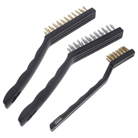 Luxshiny 4sets Stainless Steel Wire Brush Set Wire Brush for Cleaning Multi-Purpose for Automotive Paint Household