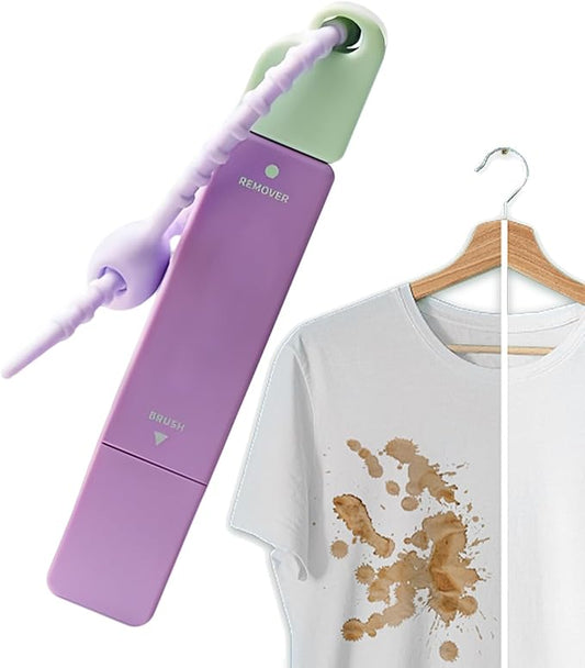 Stain Pen for Clothes Travel Remover, Double-Ended Fabric Cleaning Stick, Instant Spot Cleaner Portable Tool for Adults Kids Clothing, Picnic BBQ Camping Outdoor Trips Laundry