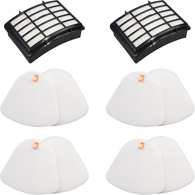 Replacement Filter Compatible with Shark CU512 CU500 CU510 CU512 26 CU520 CU520 26 CU500 26 Navigator Lift-Away XL Multisurface Upright Vacuum (2 Hepa filter and 4 foam filter)