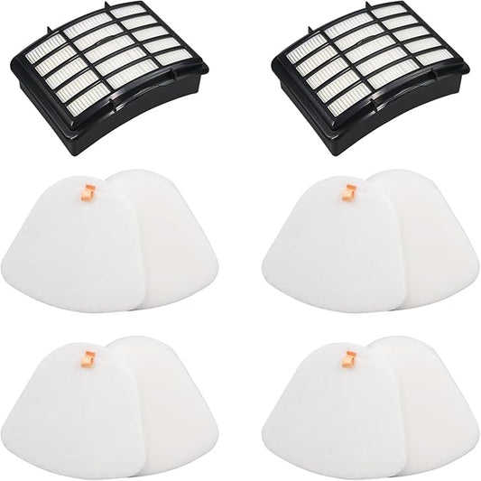 Replacement Filter Compatible with Shark CU512 CU500 CU510 CU512 26 CU520 CU520 26 CU500 26 Navigator Lift-Away XL Multisurface Upright Vacuum (2 Hepa filter and 4 foam filter)