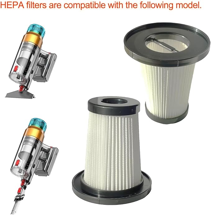2 Pack Hepa Filters Replacement Compatible with MBYULO EHBL-A001-V01 Cordless Vacuum, Washable Pre-motor and Durable Filters Works with MBYULO Stick Vacuum.