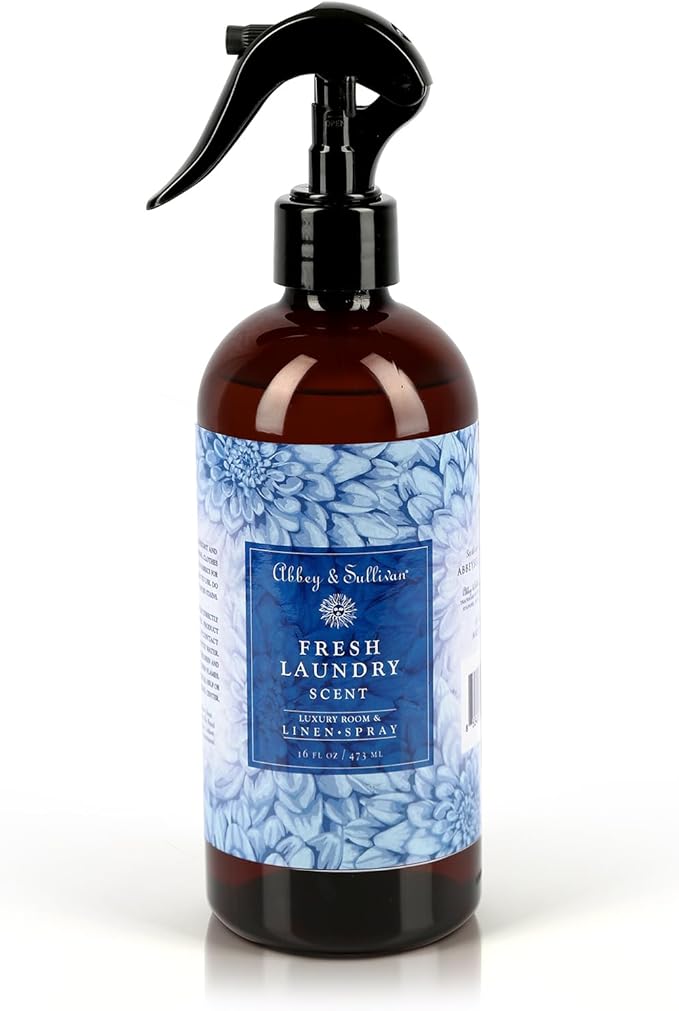 Abbey & Sullivan Odor Eliminating and Refreshing Linen and Room Spray, Fresh Laundry, 16 oz.