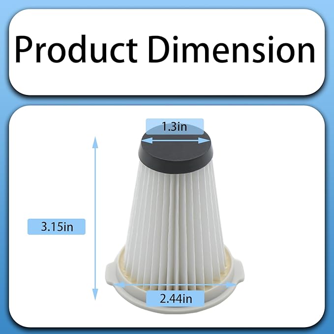 2 Packs K3000 CSV HEPA Filter Replacement Filter Compatible with Kenmore Cordless Stick Vacuum Modle: 10438, DS4015, DS4020, DS4065, DS4090, DS4095, DS4030